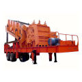 Wheel Type Mobile Stone Processing Plant Impact Crushing Station Lime Stone Jaw Crusher 100t/hr